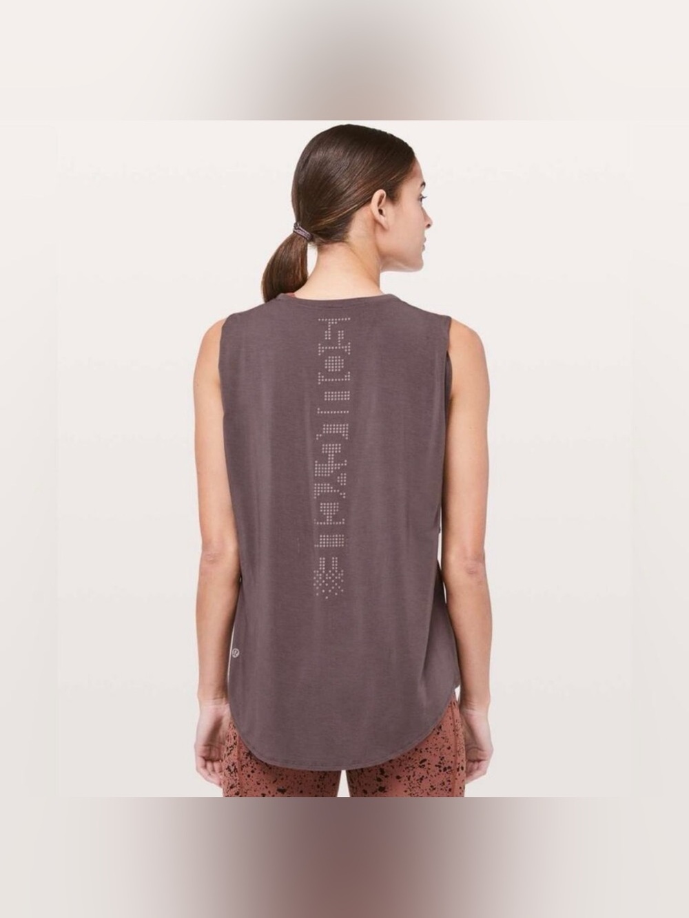 Lululemon Ride & Reflect Muscle Tank lululemon X SoulCycle mauve/taupe Size 10